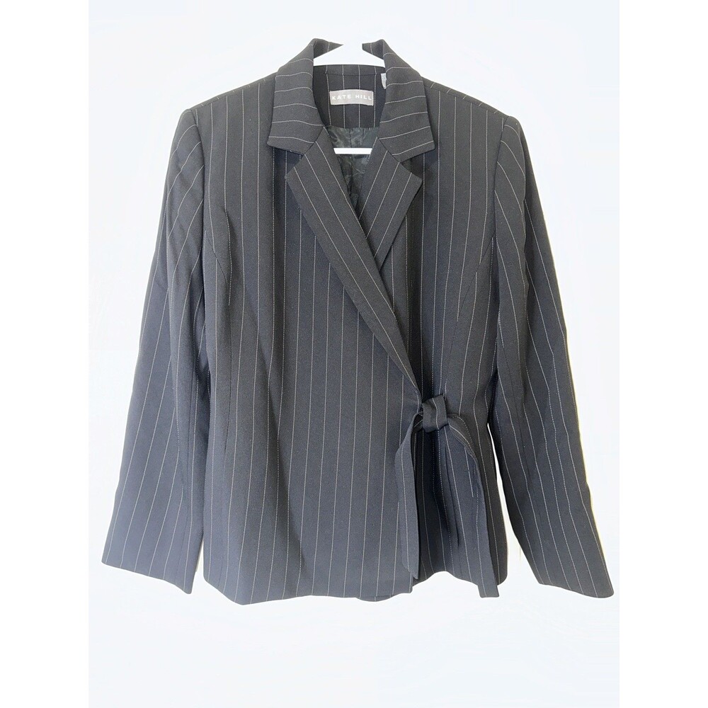 KATE HILL Black Blazer Jacket Woman Size 4